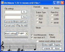 Screenshot of MidiMeow 1.04 v1