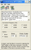 Screenshot of AudioAlchemy MP3 Edition 2.3
