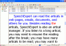 Screenshot of SpeechExpert 1.01